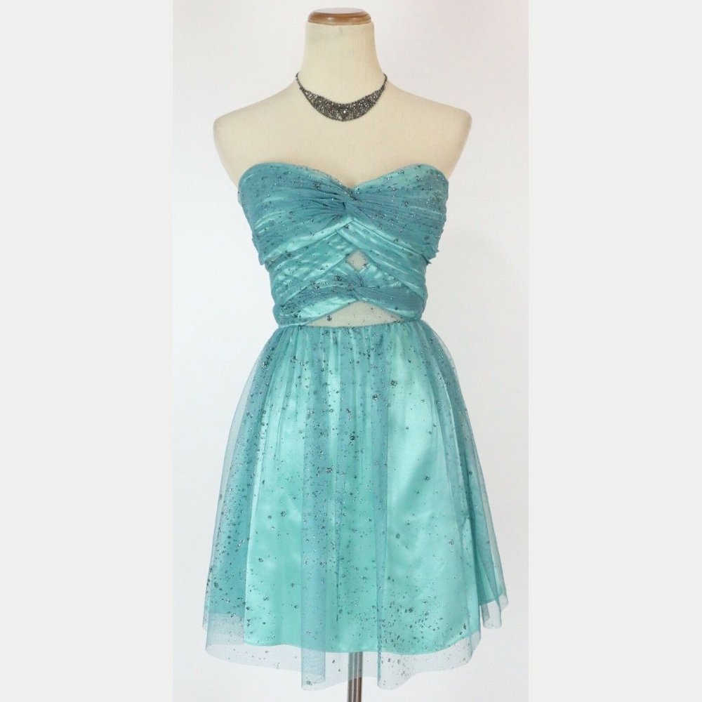 Hailey Logan $110 Jade Evening Prom Cocktail Sz 13